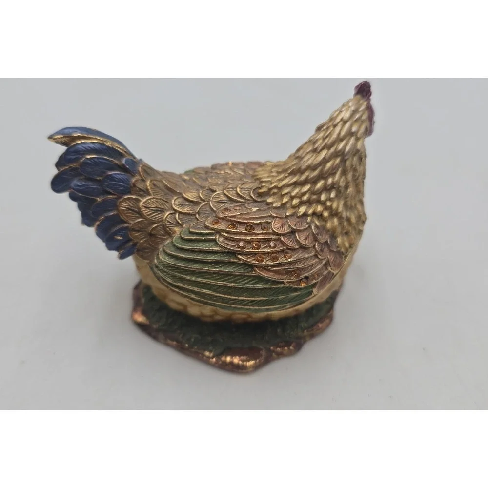 Leonardo Collection Secret Delights Mother Hen With Chicks Trinket box